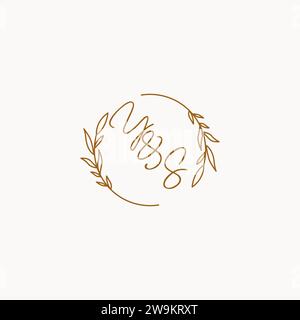 YS wedding initials logo design ideas Stock Vector