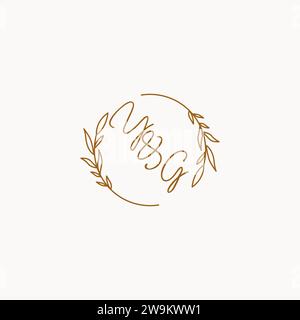 YG wedding initials logo design ideas Stock Vector