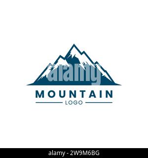 Mountain logo design. mountain logo design concept. Stock Vector