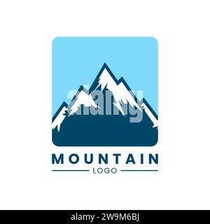Mountain logo design. mountain logo design concept. Stock Vector