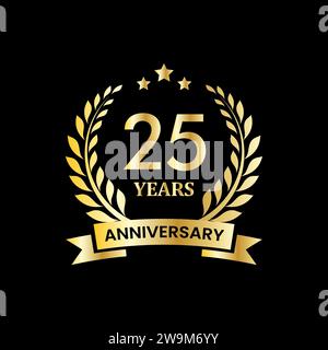 anniversary badge design. anniversary logo template Stock Vector