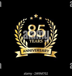 anniversary badge design. anniversary logo template Stock Vector