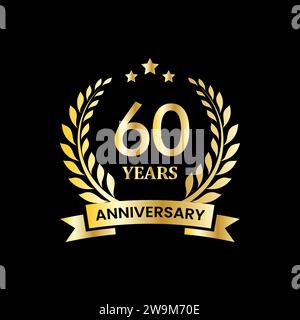 anniversary badge design. anniversary logo template Stock Vector
