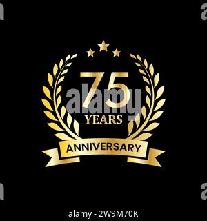 anniversary badge design. anniversary logo template Stock Vector