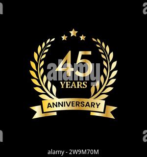 anniversary badge design. anniversary logo template Stock Vector