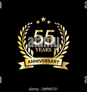 anniversary badge design. anniversary logo template Stock Vector
