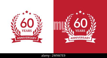 anniversary badge design. anniversary logo template Stock Vector