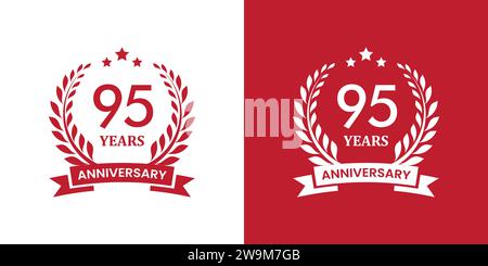 anniversary badge design. anniversary logo template Stock Vector