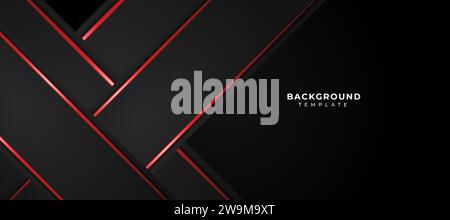 luxury red black background vector. abstract luxury background vector illustration Stock Vector