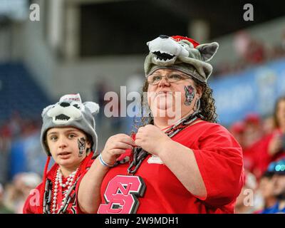 Orlando, FL, USA. 28th Dec, 2023. NC State fans before first half of the Pop Tarts Bowl in Orlando, FL. Romeo T Guzman/Cal Sport Media/Alamy Live News Stock Photo