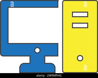 Computer icon collection vector. Stock Vector