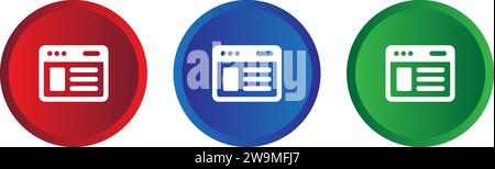 Computer icon collection vector. Stock Vector