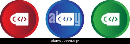 Computer icon collection vector. Stock Vector