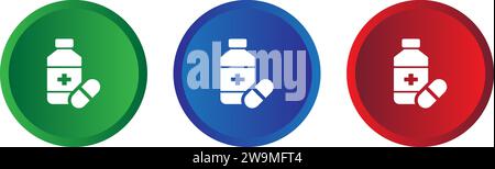 medical icon collection vector. medical icon vector Stock Vector