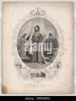 Mr. Dyott as Leontes: 'I have drank and seen the Spider' (Winter's Tale, Act 2, Scene 1) 1952 by Martin & Johnson, New York Stock Photo