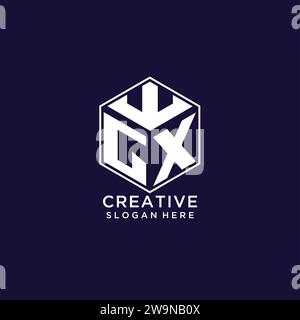 Modern and strong letter GX initials logo design Stock Vector Image ...