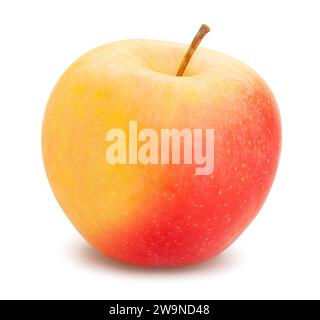 colorful apple path isolated on white Stock Photo