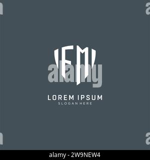 Initial FM Letter Logo With Creative Modern Business Typography Vector ...