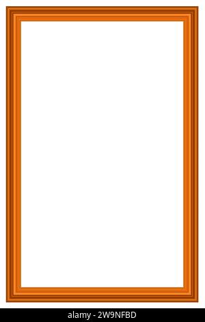 Vertical frame for photo and design with aspect ratio 2 to 3 on a white background. Creative frame consisting of many colored lines. Stock Photo