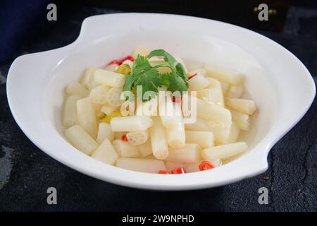 Pickled Pepper and Lotus Root tip Stock Photo