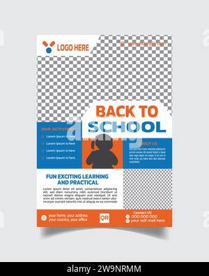 Elegant Kids Learning Flyer Template and School Admission Advertisement ...