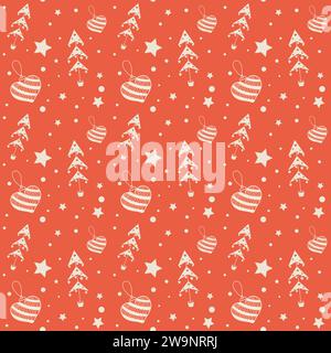 Seamless pattern for the new year for printing Stock Vector