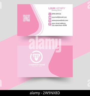 Unique Business Card Design Template 2034 Stock Vector
