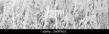 Abstract black and white texture - with white paint painted large glass pane Stock Photo