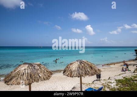 Cuba, Varadero, Local beach and beautiful sea Stock Photo