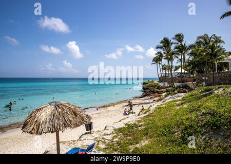 Cuba, Varadero, Local beach and beautiful sea Stock Photo