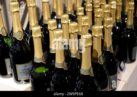 Copenhagen, Denmark /29 December 2023/. Champagne deutz place for sale for new year 2024 celebration in danish capital Copenhagen   (Photo.Francis Joseph Dean/Dean Pictures) Stock Photo