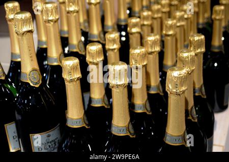 Copenhagen, Denmark /29 December 2023/. Champagne deutz place for sale for new year 2024 celebration in danish capital Copenhagen   (Photo.Francis Joseph Dean/Dean Pictures) Stock Photo