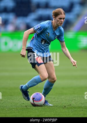 Sydney, Australia. 29th Dec, 2023. Cortnee Brooke Vine of the Sydney FC team is seen in action during the Women's A-League 2023/24 season round 10 match between Sydney FC and Wellington Phoenix FC held at the Allianz Stadium in Sydney. Final score; Sydney FC 1: 0 Wellington Phoenix FC. (Photo by Luis Veniegra/SOPA Images/Sipa USA) Credit: Sipa USA/Alamy Live News Stock Photo