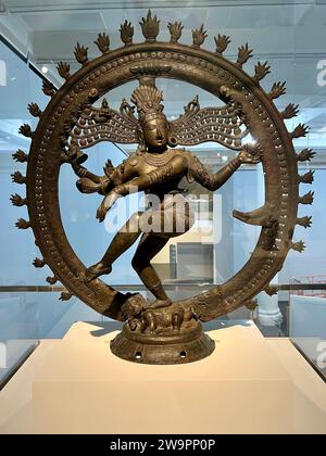 Shiva, Lord of the Dance. Southern India, 18th century, Bronze Stock Photo