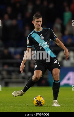 Jannik Vestergaard of Leicester City during the Premier League match