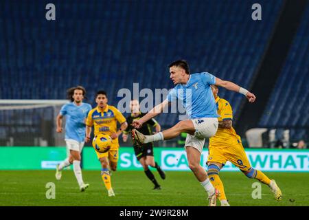 Rome, Italy. 29th Dec, 2023. Patric of SS LAZIO during SS Lazio vs Frosinone Calcio, Italian soccer Serie A match in Rome, Italy, December 29 2023 Credit: Independent Photo Agency/Alamy Live News Stock Photo