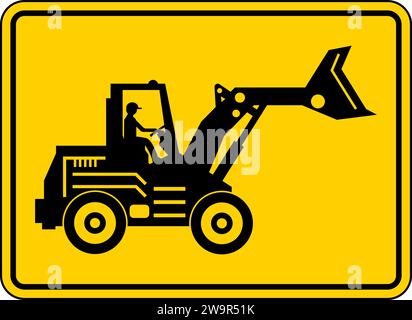 Construction Area Sign Caution Stock Vector