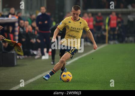 Genoa, Italy. 29th Dec, 2023. Serie A, 18Â° day, Genova, Ferraris, Genoa - Inter, in the photo: Gudmundson during Genoa CFC vs Inter - FC Internazionale, Italian soccer Serie A match in Genoa, Italy, December 29 2023 Credit: Independent Photo Agency/Alamy Live News Stock Photo