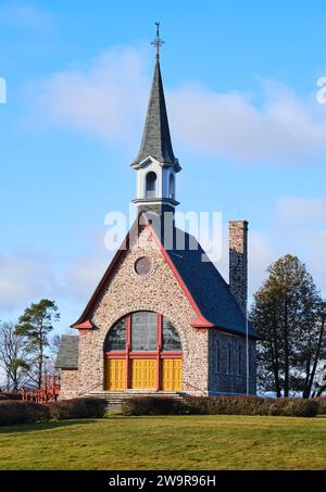Memorial church, Grand-Pré National Historic Site Stock Photo