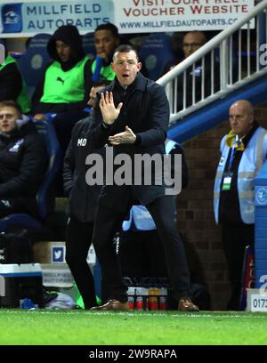 Peterborough, UK. 29th Dec, 2023. Neill Collins (Barnsley head coach) at the Peterborough United v Barnsley EFL League One match, at the Weston Homes Stadium, Peterborough, Cambridgeshire, on 29th December, 2023. Credit: Paul Marriott/Alamy Live News Stock Photo