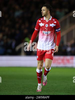 Peterborough, UK. 29th Dec, 2023. Jordan Williams (B) at the Peterborough United v Barnsley EFL League One match, at the Weston Homes Stadium, Peterborough, Cambridgeshire, on 29th December, 2023. Credit: Paul Marriott/Alamy Live News Stock Photo