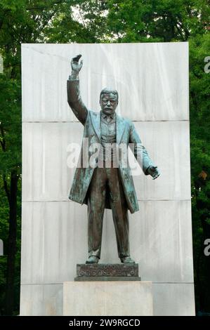 Roosevelt Statue, Theodore Roosevelt National Memorial, District of Columbia Stock Photo