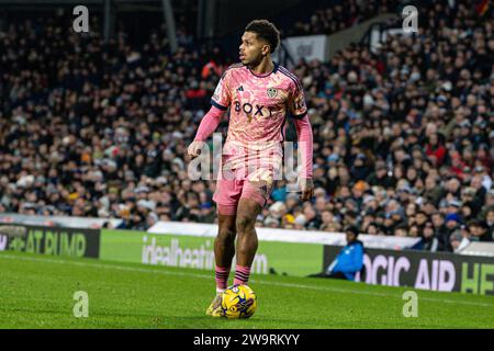 29th December 2023: The Hawthorns, West Bromwich, West Midlands, England; EFL Championship Football, West Bromwich Albion versus Leeds United; Georginio Rutter of Leeds on the ball Stock Photo