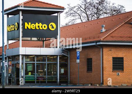 Walbrzych, Poland - 29.12.2023: Netto is a Danish discount supermarket operating in Denmark, Germany and Poland Stock Photo