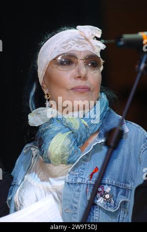 Milan Italy 2004-05-18 ; Loredana Bertè during the live concert at the Dal Verme Theater Stock Photo