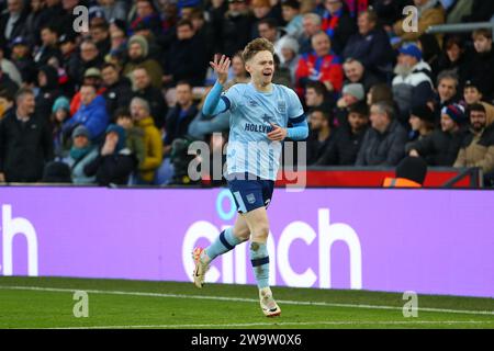 Selhurst Park, Selhurst, London, UK. 30th Dec, 2023. Premier League Football, Crystal Palace versus Brentford; Keane Lewis-Potter of Brentford celebrates his goal in the 2nd minute for 0-1. Credit: Action Plus Sports/Alamy Live News Stock Photo