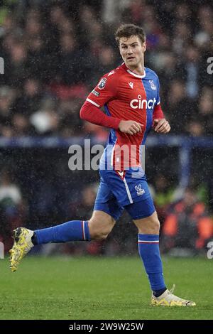 Crystal Palace's Joachim Andersen in action during the Premier League match at Selhurst Park, London. Picture date: Saturday December 30, 2023. Stock Photo