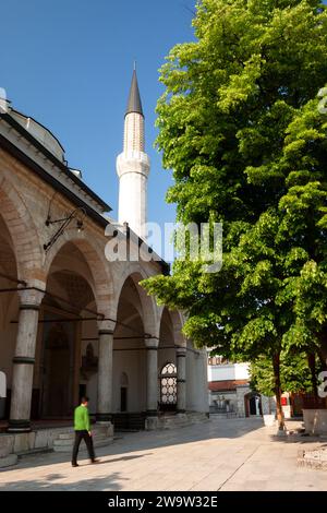 Gazi Husrev-beg mosque in Sarajevo in Bosnia in Eastern Europe Stock Photo