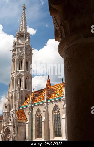 Matthias church on Buda castle hill in Budapest in Hungary in Europe Stock Photo