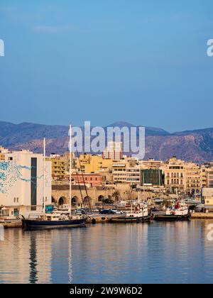 Skyline Of Heraklion The Capital City Of The Greek Mediterranean Island ...